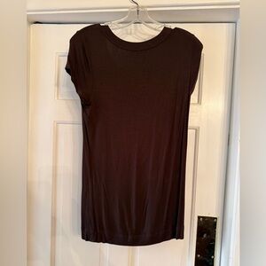 The Limited Dark Brown Short Sleeve Top